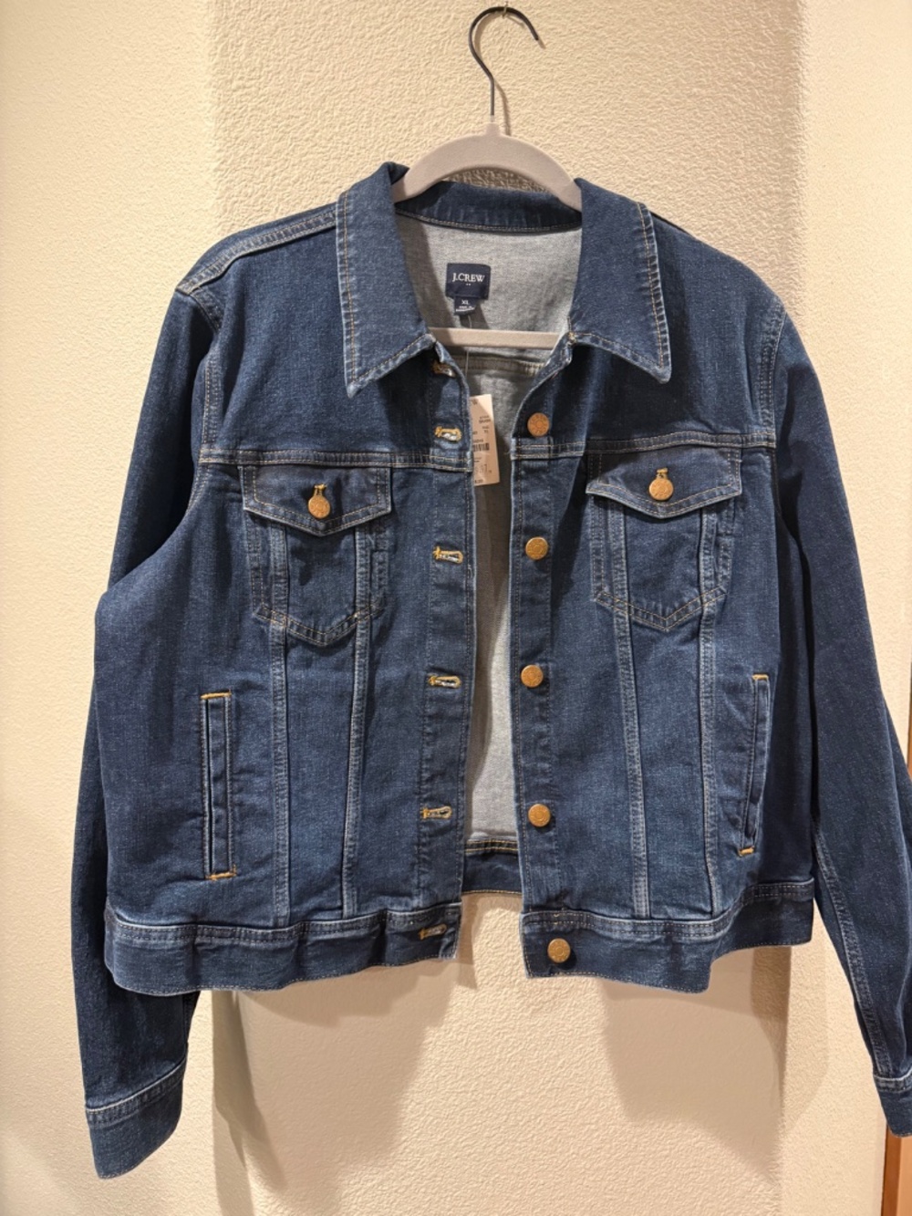 NWT J Crew Denim Jacket - Size XL